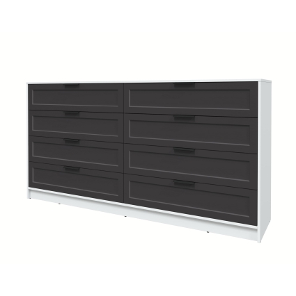 Kомод Тренд КТ-К197 (Белый ЛДСП/ Пепел ЛМДФ) Ш1965 В1020 Г451